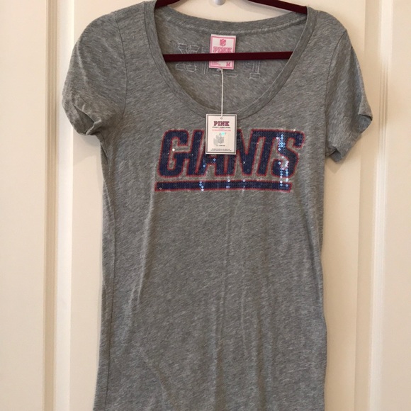 ⭐️NWT⭐️Victoria Secret PINK Giants Football Shirt - Picture 1 of 5